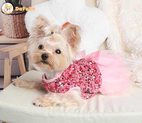 Miniatura 4 de Suéteres para perros pequeños y niñas vestido de invierno para cachorros ropa para mascotas para clima frío ropa cálida de forro polar para perros