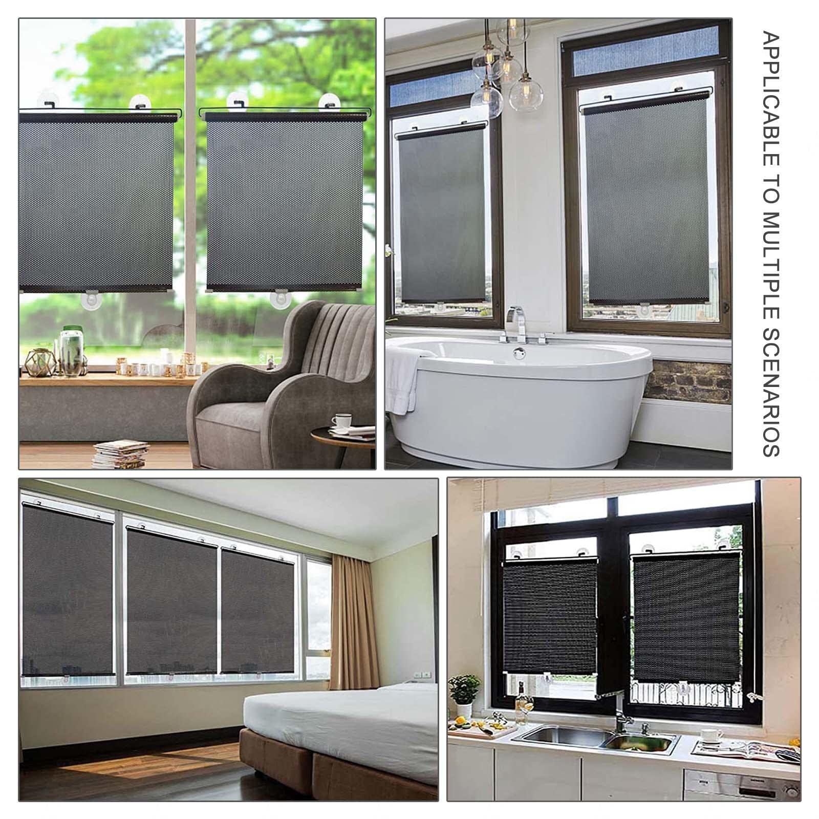 Tenda Avvolgibile Con Ventose - Oscurante Portatile Per Finestre, Protezione Solare E Privacy - Foto 12