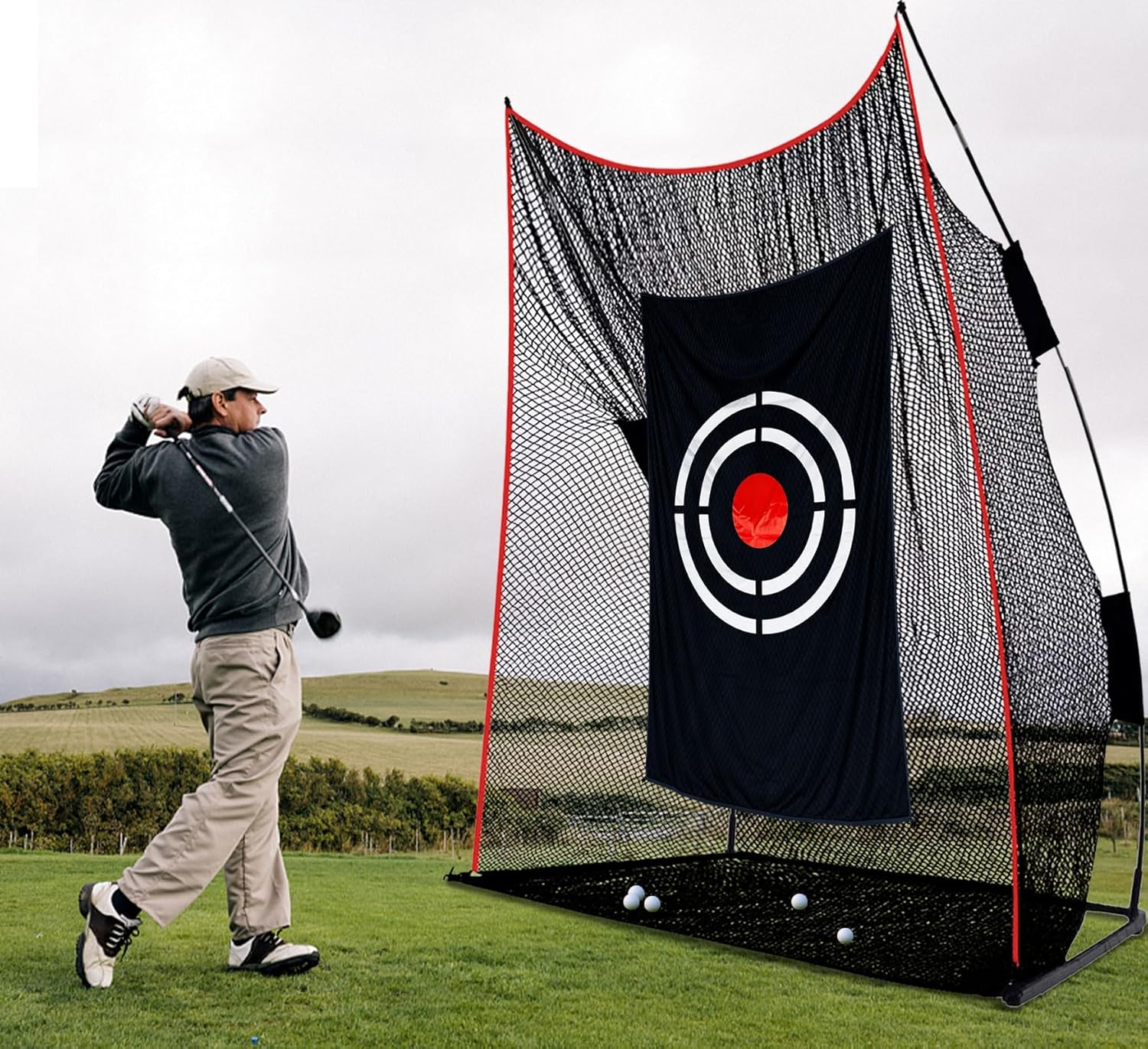 Golf Target Cloth for Net Replacement - Enthusiasts and Professional Golfers Practice Training Aids for Garage/Backyard