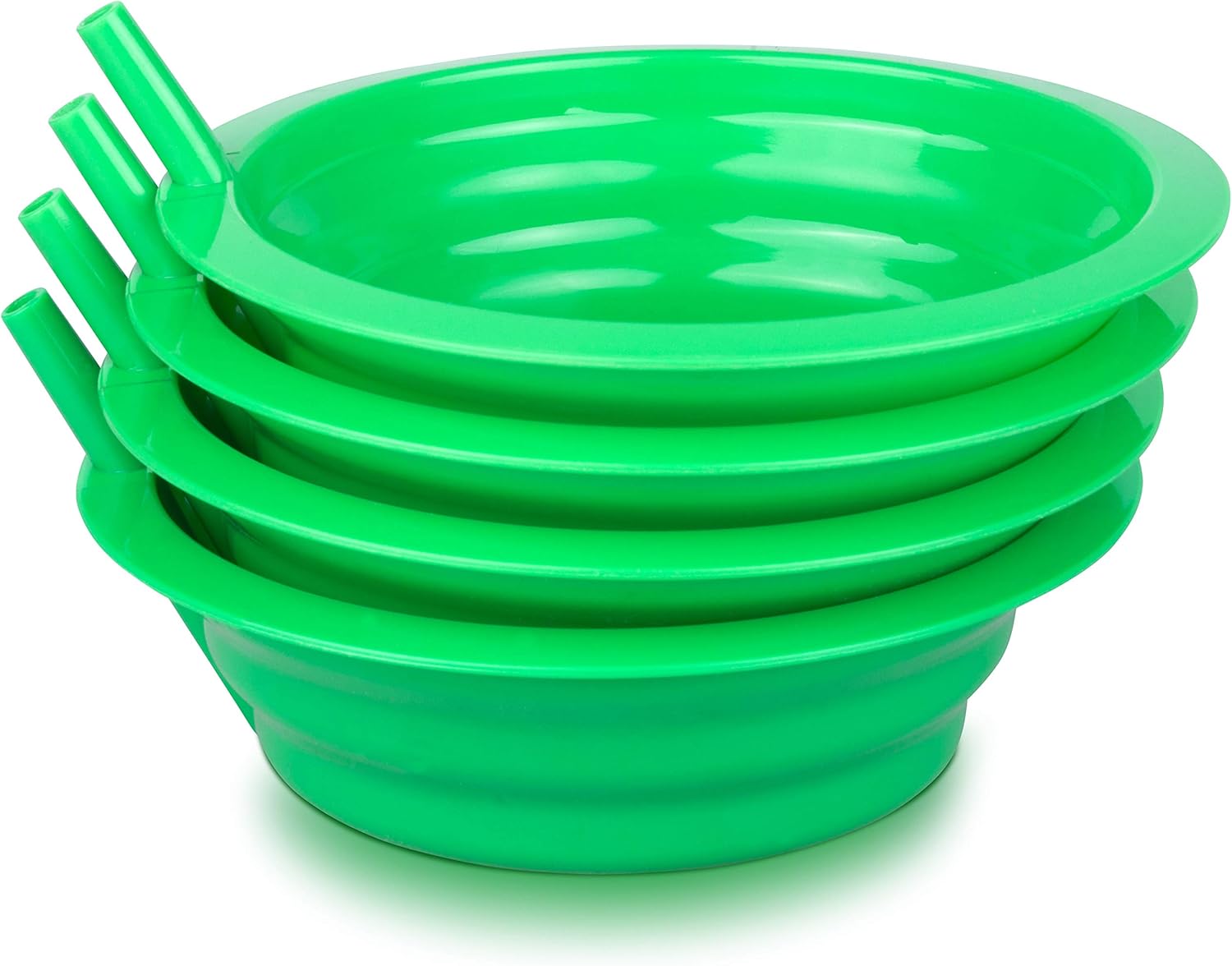 Cibi Cereal Bowls with Straws for Kids BPAFree Plastic Toddler SipABowls with