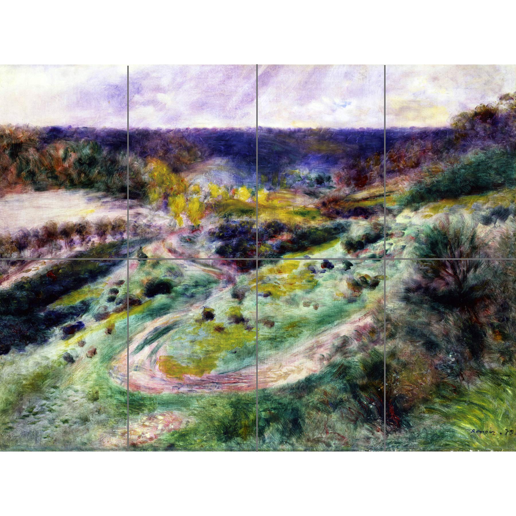 Artery8 Renoir Road At Wargemont XL Giant Panel Poster (8 Sections)