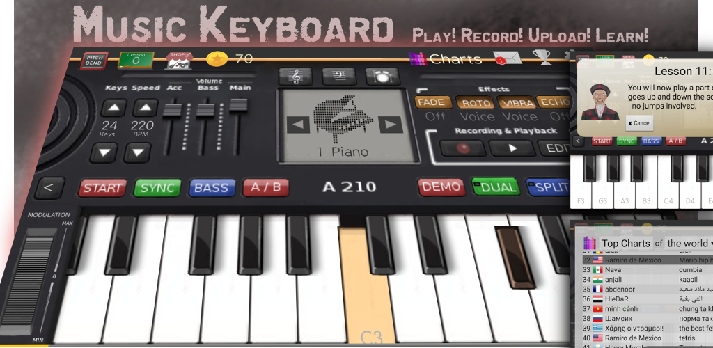 Music Keyboard App on the Amazon Appstore