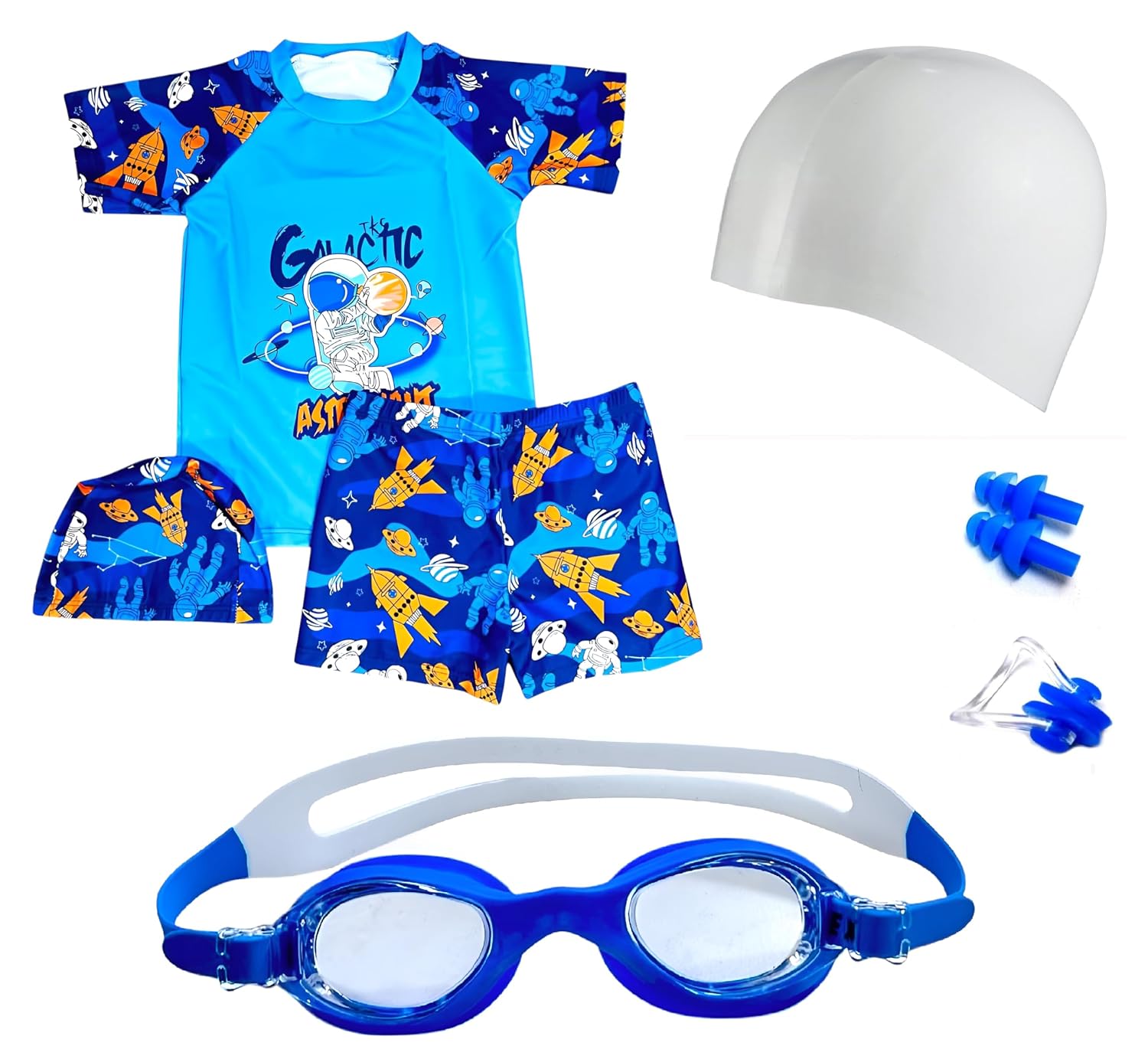THE MORNING PLAY Morex Swimming Costume for Boys Girls Set with T-Shirt, Shorts Cap & Goggle Swimsuit Set Unisex - Review, Price and Buying Guide