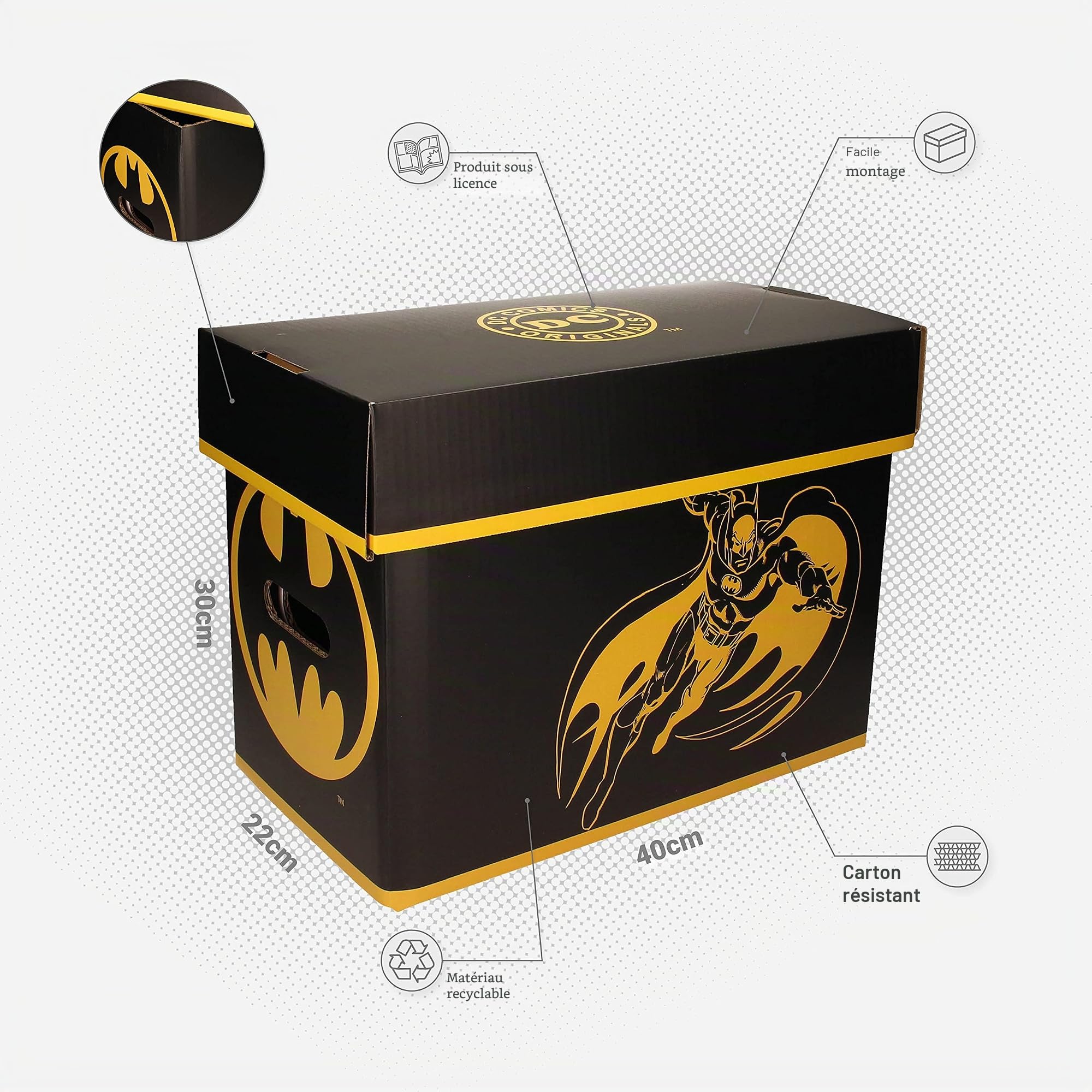 ultra pro Boite Batman Comic Box DC Comics Official Merchandising