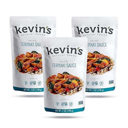 Kevin's Natural Foods Teriyaki Sauce - Paleo Simmer Stir-Fry Sauce,