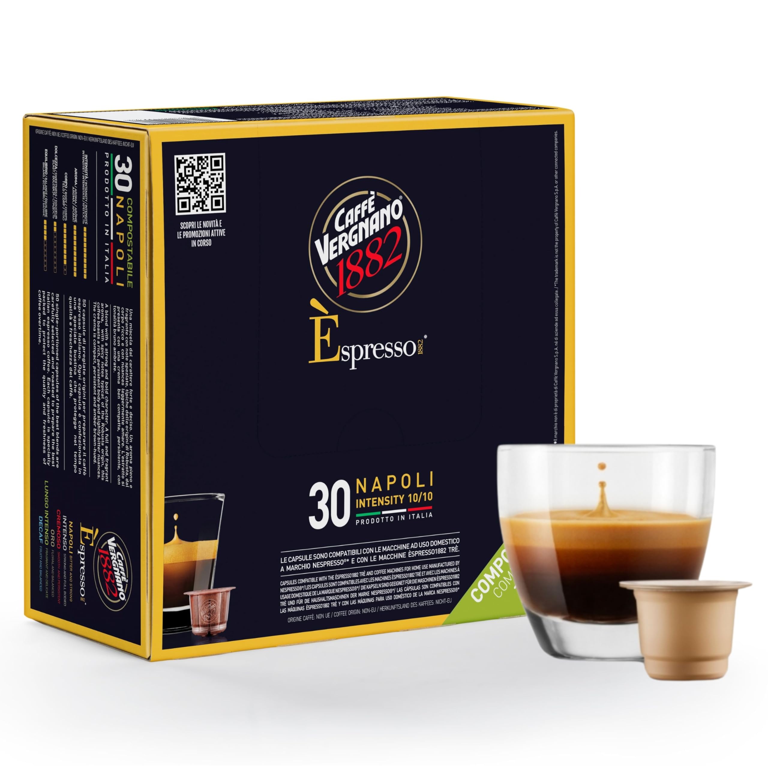 Amazon.com: Caffe Vergnano 1882 Medium Roast Espresso Bundle