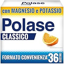 Polase Classico, Magnesio e Potassio,Integratore Alimentare, contro Stanchezza e Fatica Fisica, Caldo, Sali Minerali Organici, Gusto Arancia, Formato convenienza 36 Bustine*