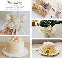 Vista 6 de 27 yardas de cinta de encaje beige, ribete de encaje de algodón, 9 estilos de ribete de encaje para coser, cinta vintage boho para manualidades