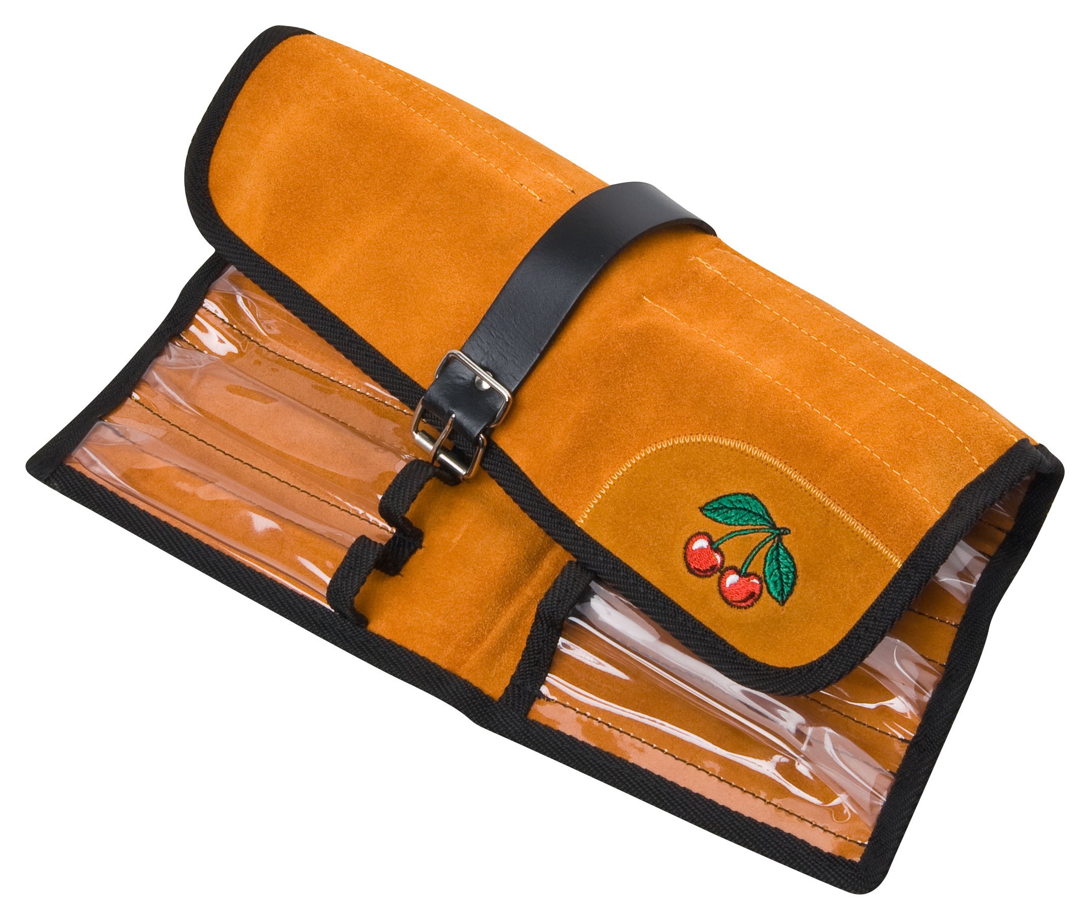 Kirschen Brown/Black 3570000 Velour Leather Roll For 12 Chisels,