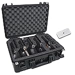 Case Club 5 Pistol and 25 Magazine Pre-Cut Heavy Duty Waterproof Case with Included Canister to Help Prevent Rust (Upgraded Gen-3)