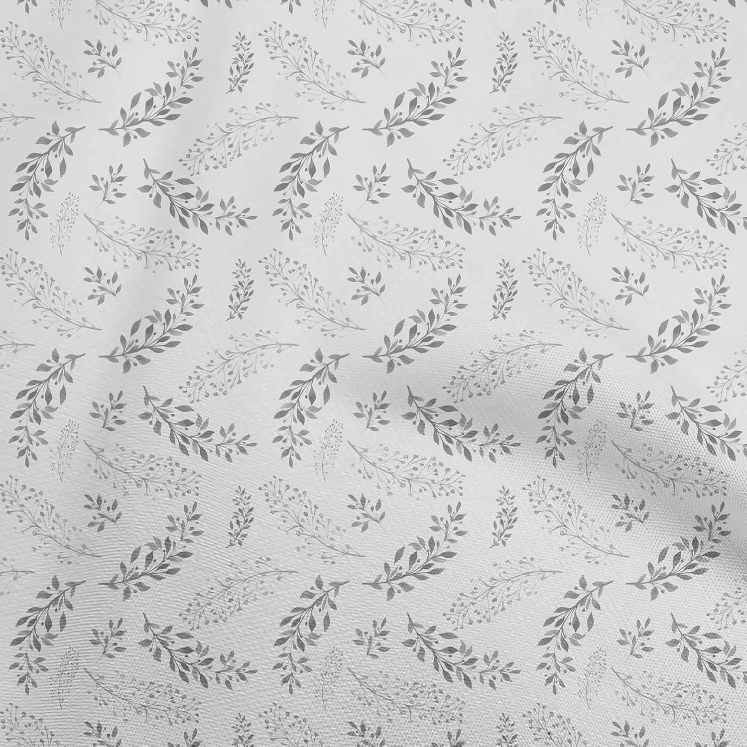 oneOone Polyester Spandex Brown Fabric Leaves DIY Clothing Quilting Material Print Fabric by Yard 56 Inch Wide-4342