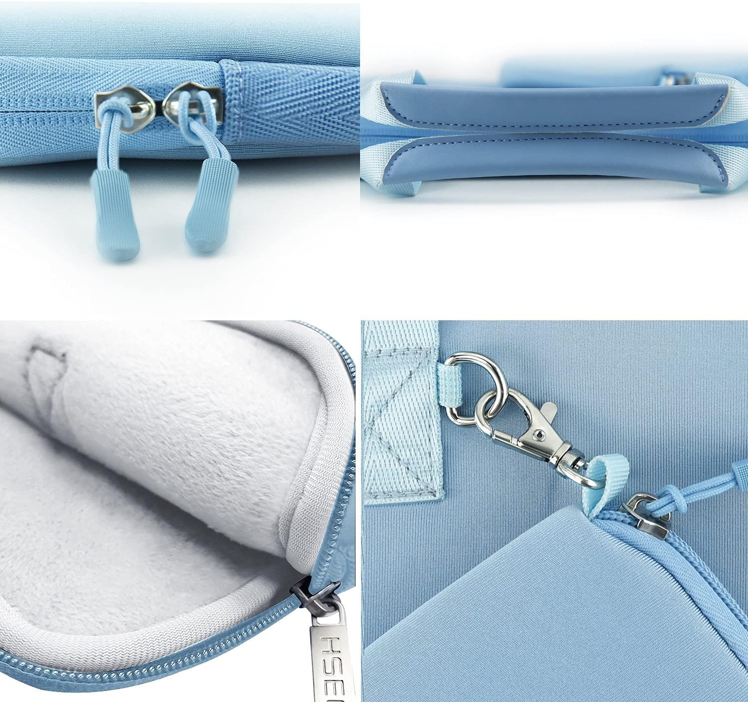 Hseok Elastic Laptop Case 13.3-14 Inches Sleeve with Small Case, Rainproof Carrying Bag for 14" MacBook Pro M3/M2/M1, 13" MacBook Air/Pro,S02B01 13.3"-14" S02b01 image 6 of 7 B0CW2QJ8JH