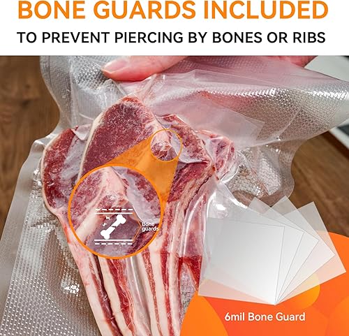 Miniatura 7 de Wevac Weston - Bolsas selladoras al vacío de 100 galones de 11 x 16 pulgadas para guardar alimentos, sellar una comida, de grado comercial, sin BPA,