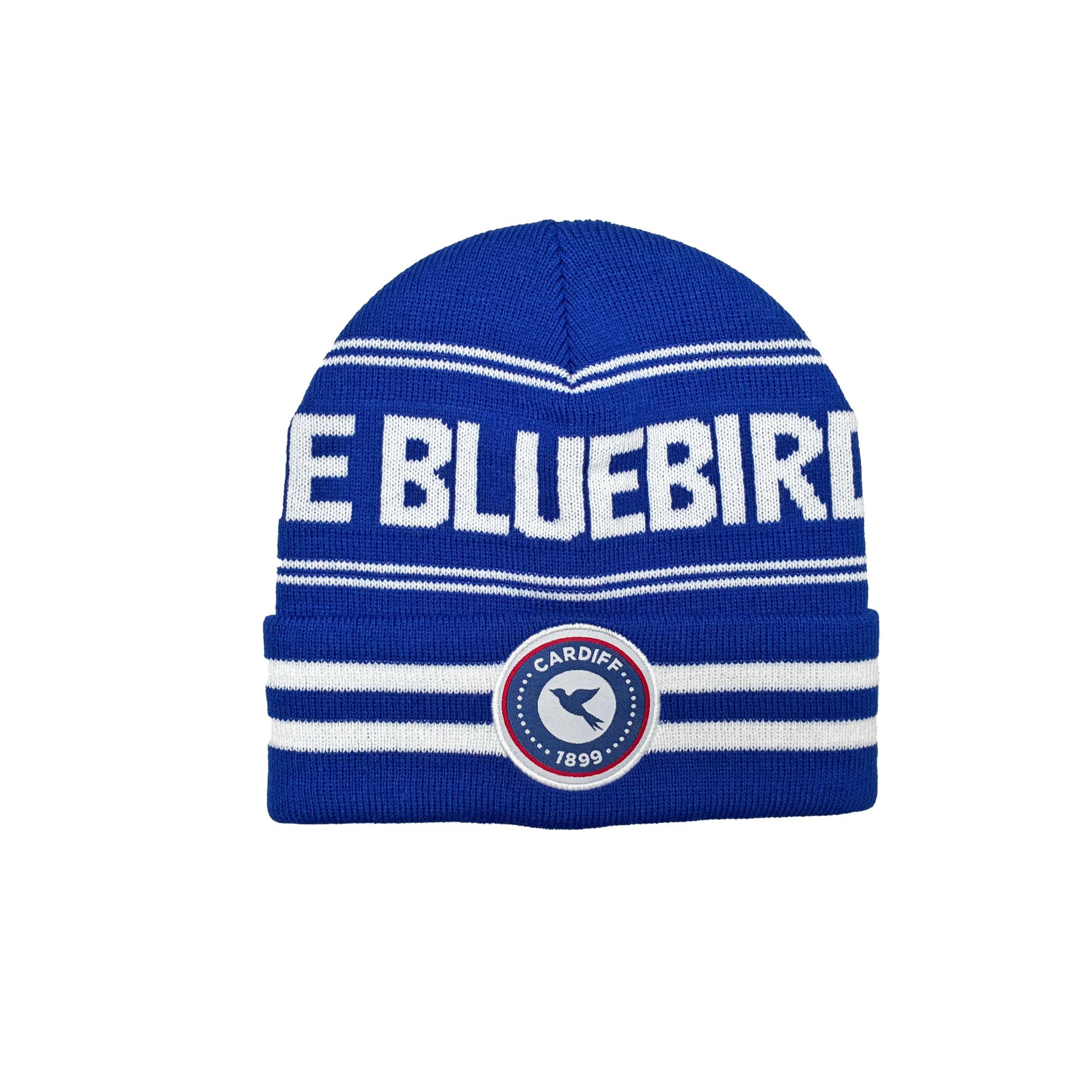 Beyond Happy Cardiff Football Bronx Hat & Scarf Set – Unisex Winter Beanie with Embroidered Club Patch (Hat)