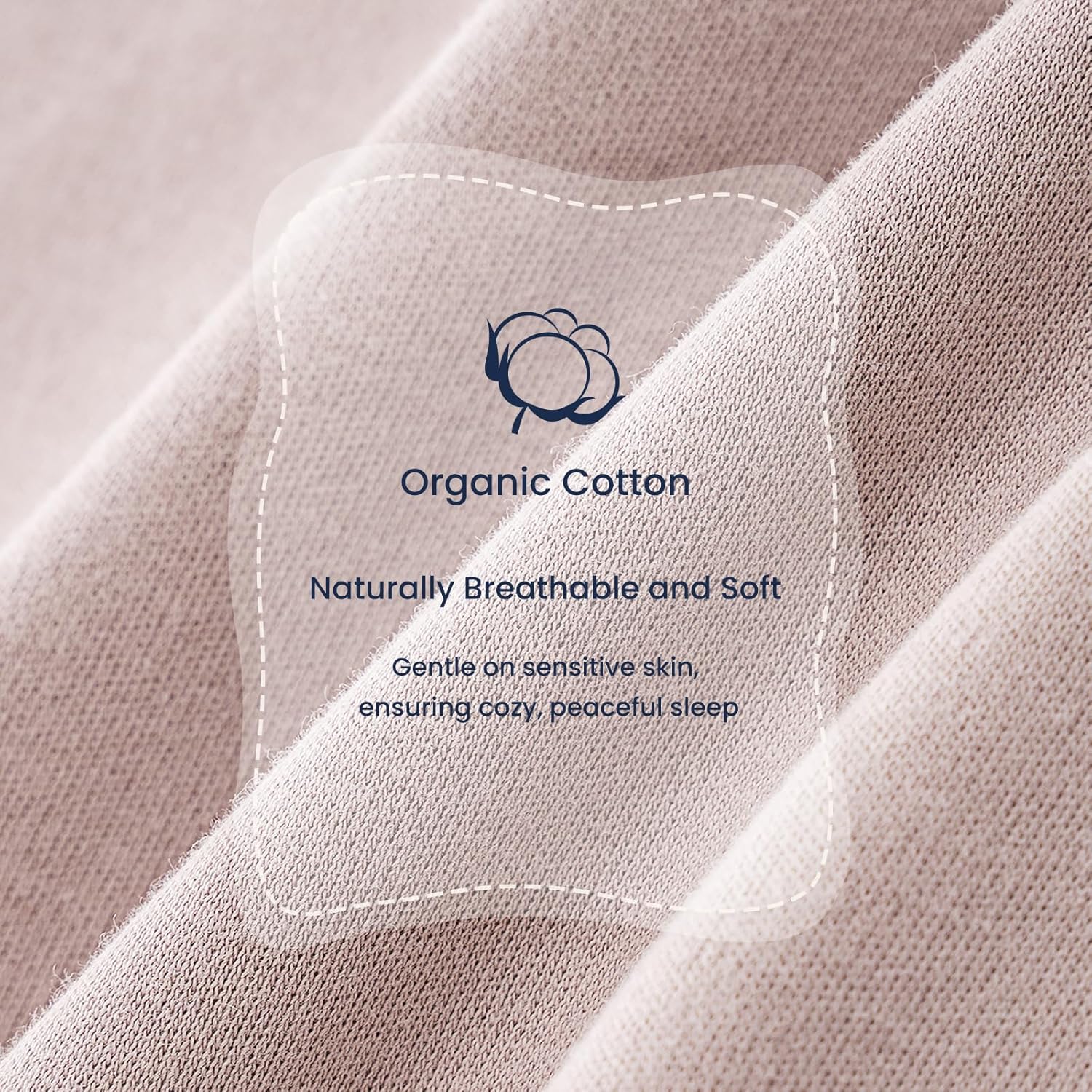 Kaiya unisex baby sleeping bag, 1.0 TOG, organic cotton sleeveless onesie sleeping bag, wearable baby blanket.