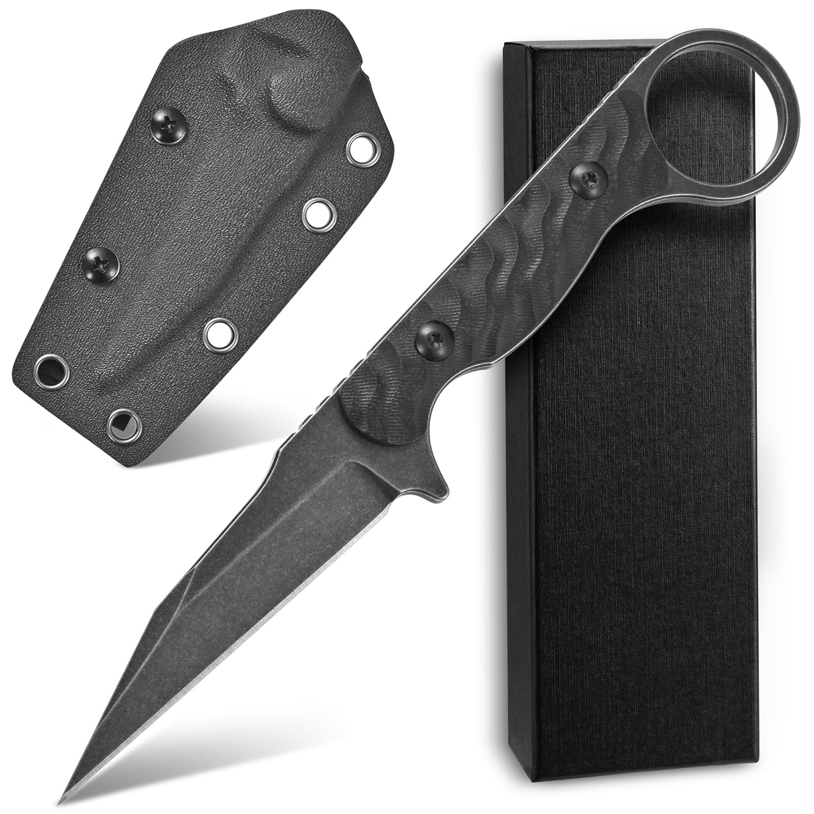Amazon.com : Ccanku C1341 Fixed Blade Knife, K110 Black