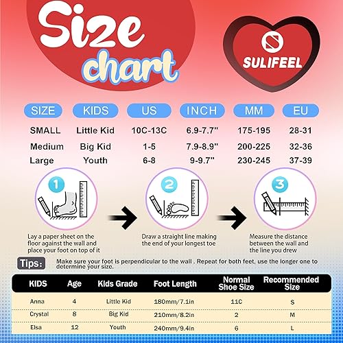 Miniatura 5 de SULIFEEL Patines de ruedas para niñas con lunares y lazo, ruedas iluminadas, 4 tamaños ajustables para niños pequeños, patines principiantes