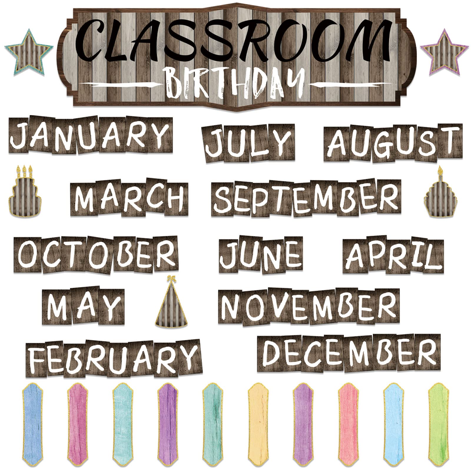 Buy 60 Pcs Home Sweet Classroom Birthday Bulletin Board Classroom