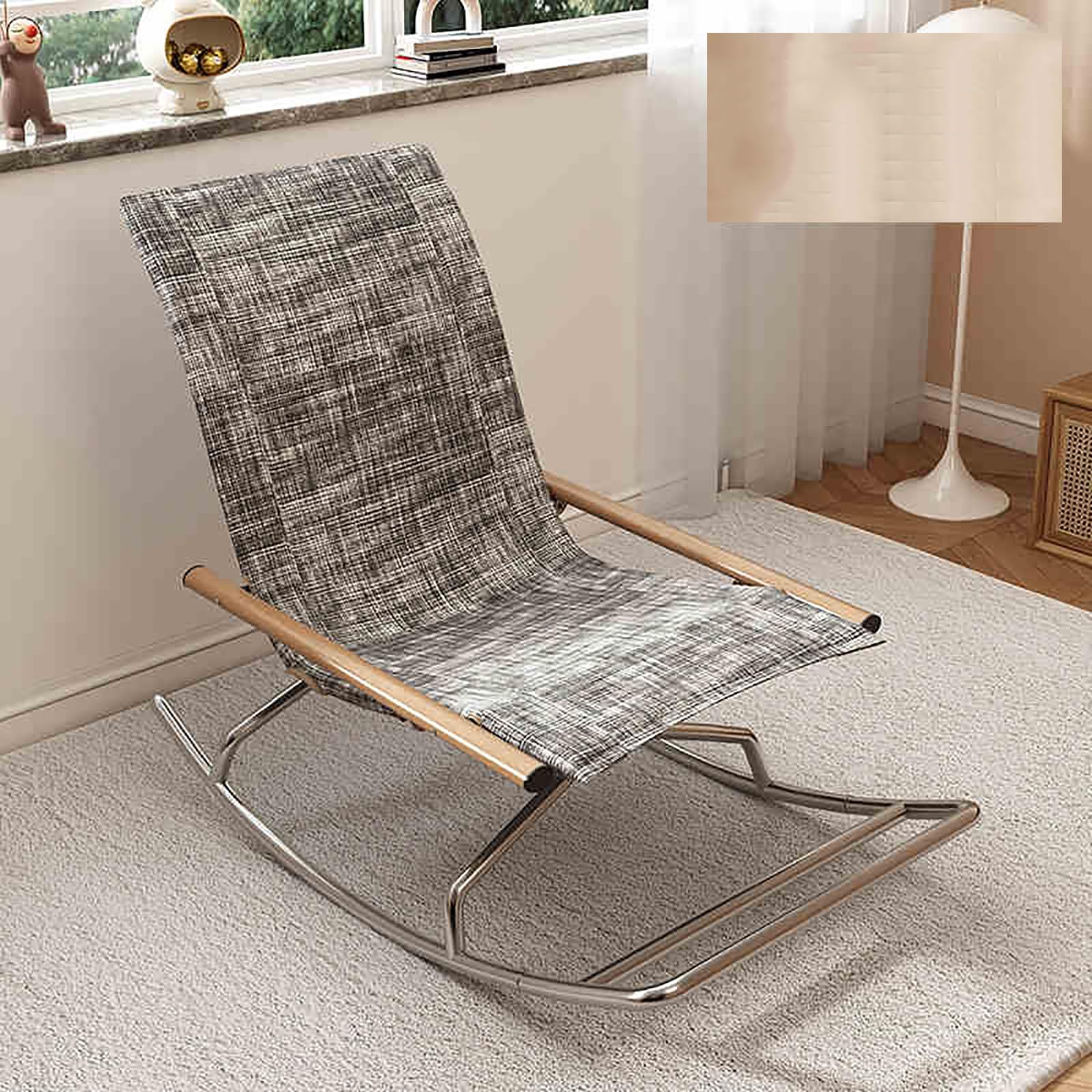 Chaise à bascule pliante et portable pour camping et jardin