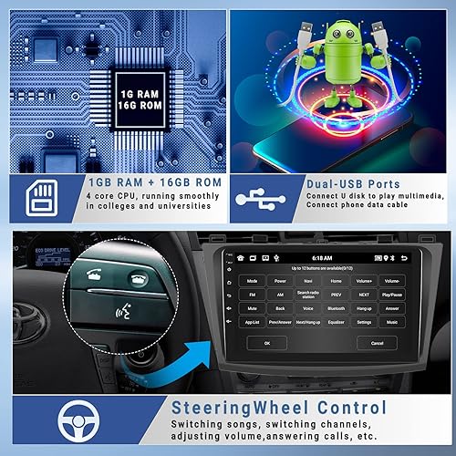 Miniatura 6 de Android 13 Estéreo de coche para Mazda 3 2009-2013, 9 pulgadas, pantalla táctil, radio de coche, unidad principal Android con enlace de espejo, GPS,