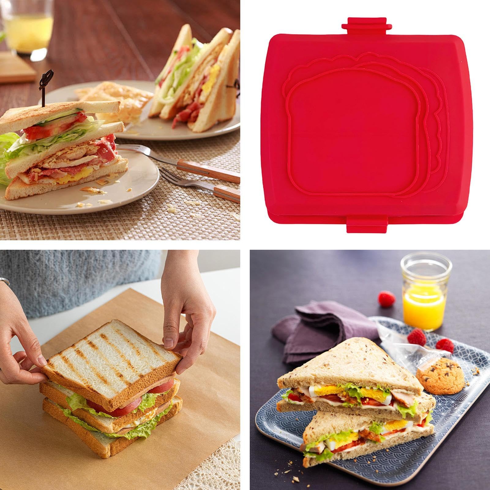Grille-Sandwich - Préparateur De Sandwich Grillé Au Fromage - Presse pour Préparer des Snacks Grillés comme des Croque-Monsieur au Petit-Déjeuner