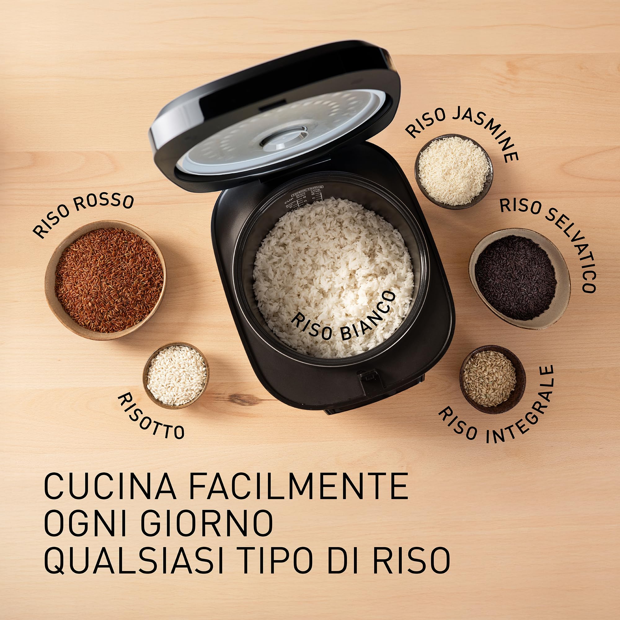 Panasonic Cuociriso Automatica con Vapore Fuzzy Logic, 1,5 litri, Nero