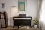 Yamaha Arius Series 88-Key Piano numérique pondéré Action droite, CFX Concert Grand Piano Voix, 3-Pedal Unité, Banc inclus, Design droit classique, Noir YDP145B