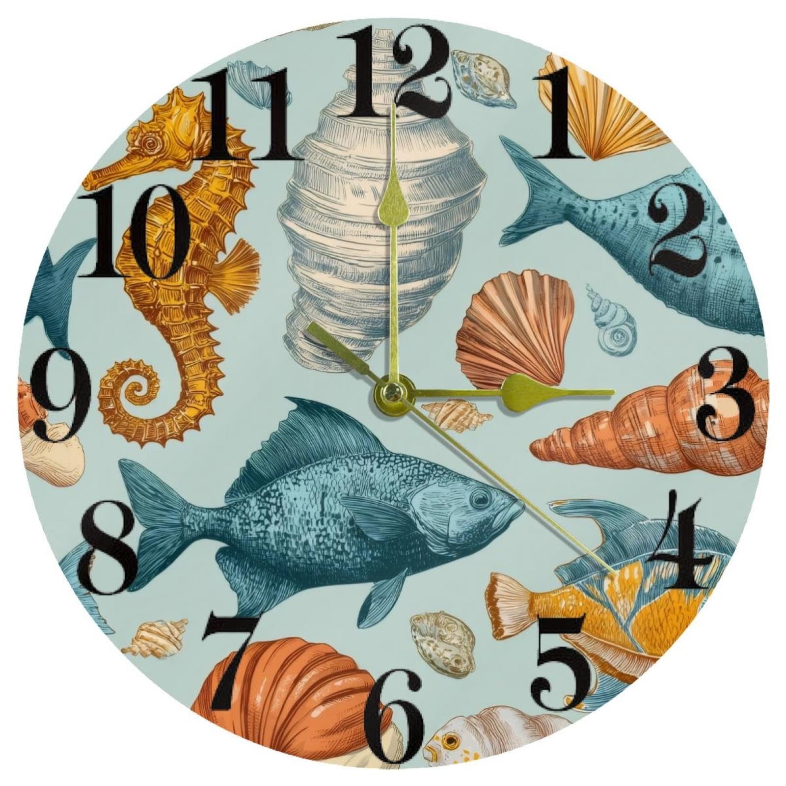 Horloge murale colorée silencieuse pour retrouver le sommeil sans aucun bruit