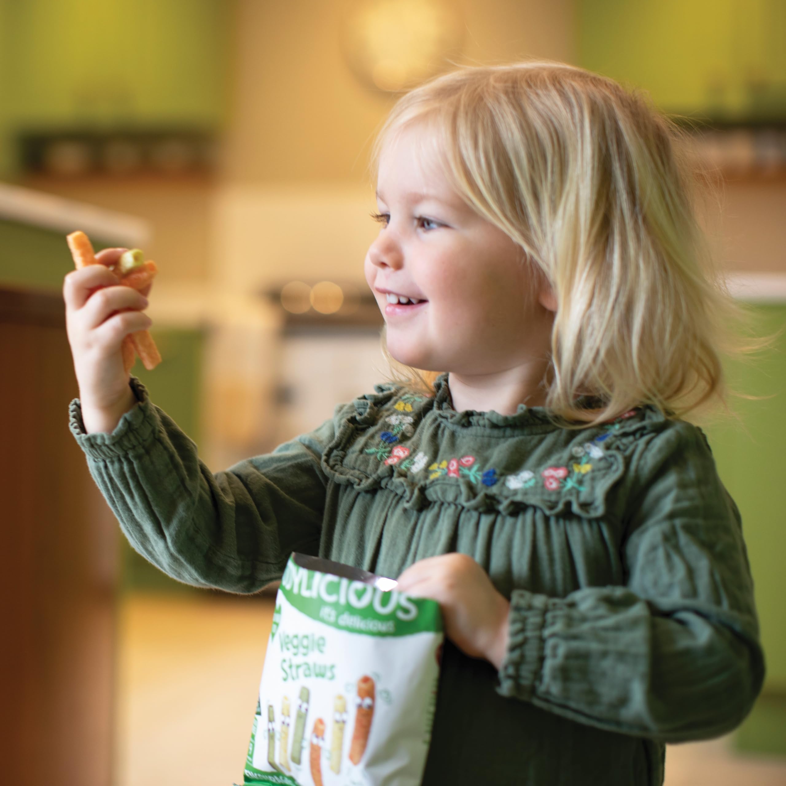 Kiddylicious Veggie Straws Mix Pack 22x12g 264g Snacks para Bebés a Partir de 9 Meses