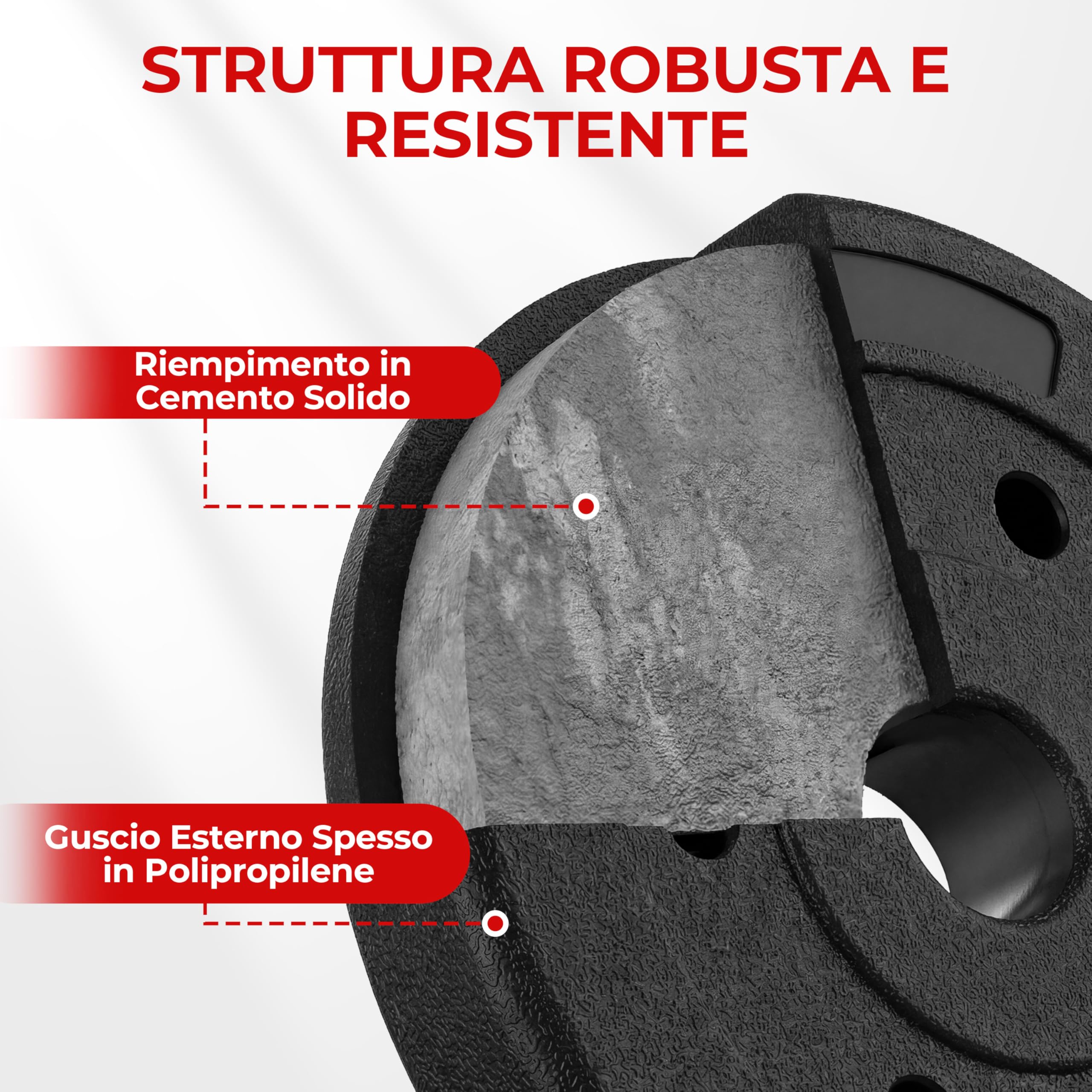 Yaheetech Set di Manubri 2 in 1 da 20 kg, Manubri Regolabili con Barra di Collegamento e 12 Dischi Pesi, Impugnatura Antiscivolo, Bilanciere Palestra per Allenamento di Forza per Fitness a Casa, Nero