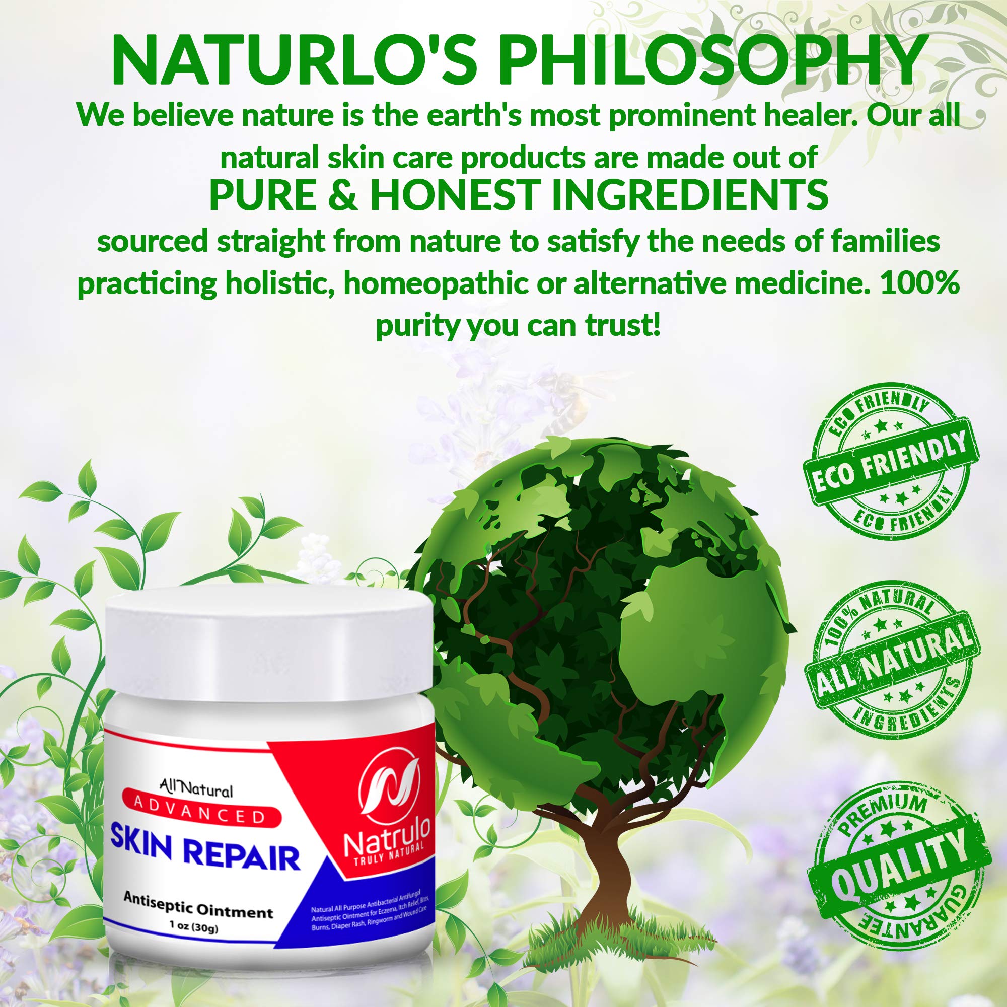 Natrulo Skin Healing Cream Natural All Purpose Antibacterial