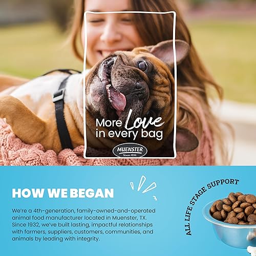 Miniatura 7 de Muenster Ancient Grains - Alimento seco para perros grandes con sabor a pollo (22 libras), sin gluten, sin OMG, con alto contenido de proteínas,