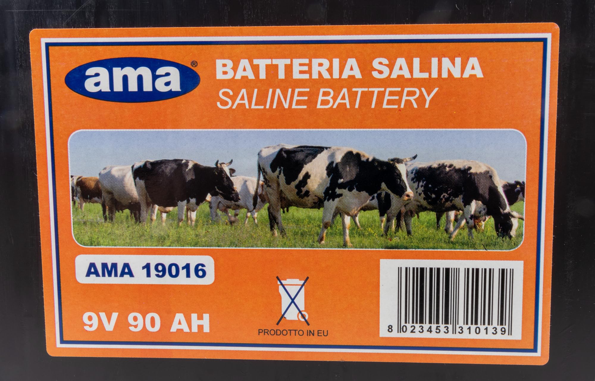 Batteria Zinco-Carbone Ama 9V 90A per Recinti Elettrici