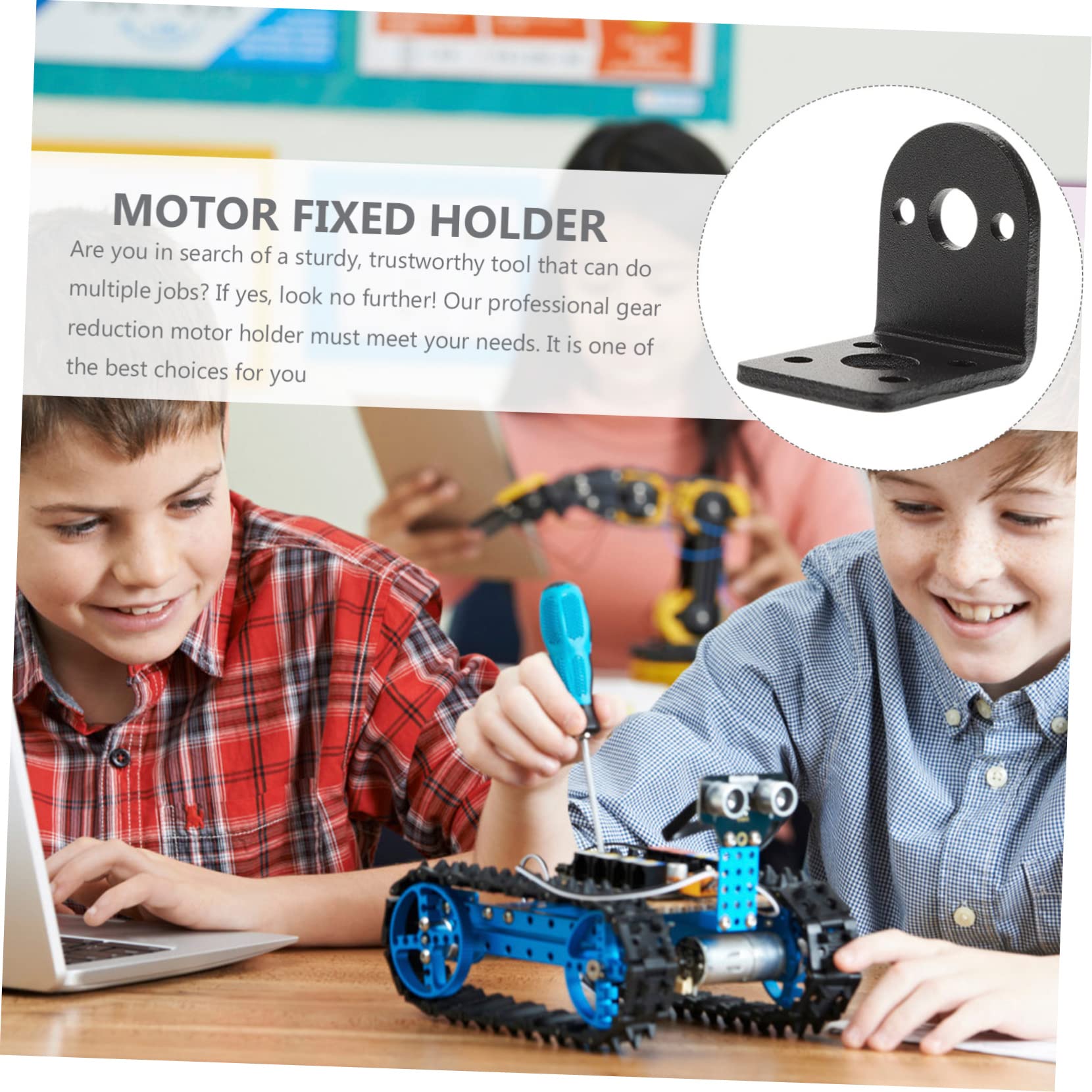 LALAFINA 6pcs 25mm Dc Gear Motor Bracket Motor Mounting Bracket High Rigidity for Hobby Projects