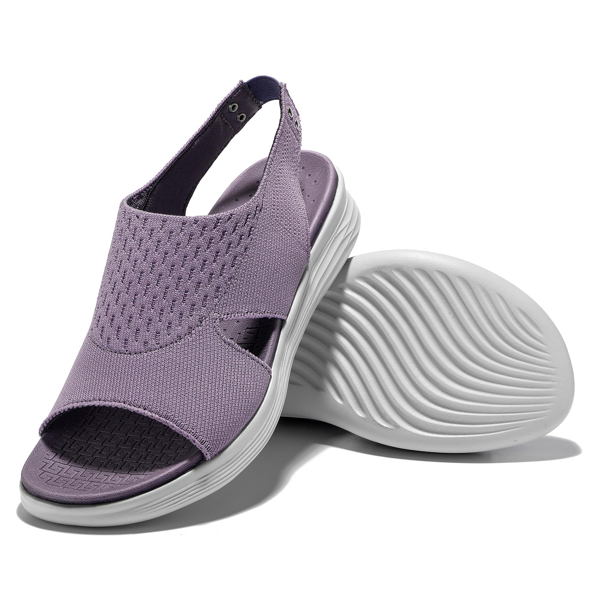 JOMIX Damen Sandalen Sport Waschbare Slingback Orthopädische Sandals Bequem Atmungsaktive Sandalette Mesh Sommer