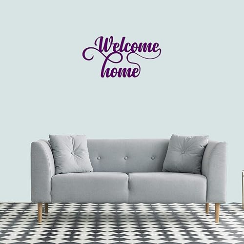 Miniatura 2 de Letrero de pared de metal con texto en inglés "Welcome Home", decoración para el hogar, decoración para el hogar, decoración para nuevos