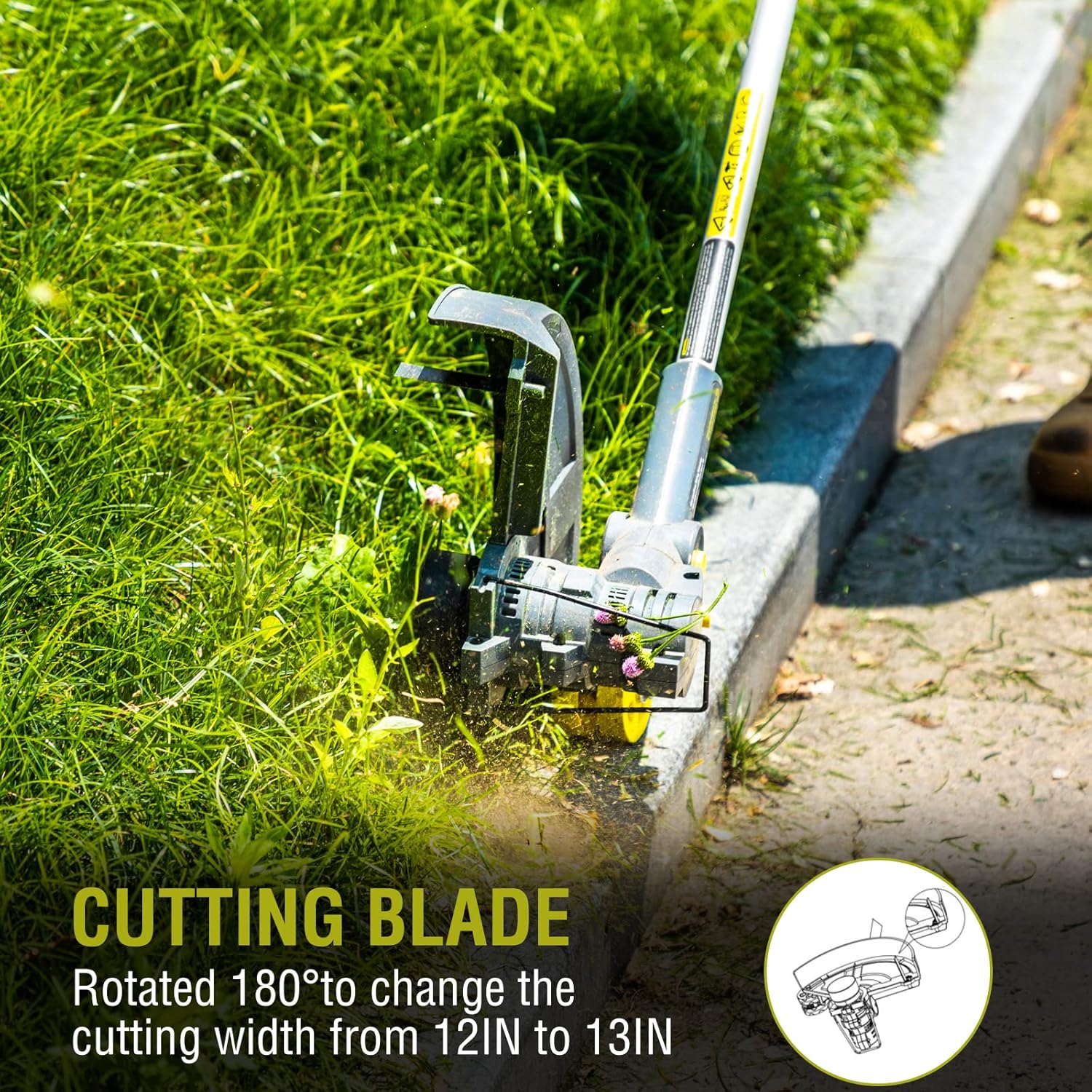 Buy PowerSmart Cordless String Trimmer & Edger, 13Inch 2in1 Height