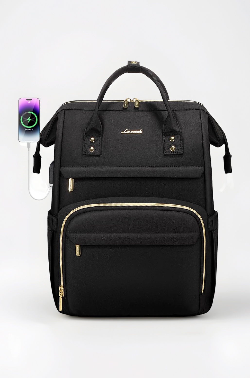 LOVEVOOK Laptop Backpack for Women Teacher Backpack Nurse Bag,Work Bag Backpack Purse Bag Anti-Theft Travel Backpack with USB Charging Port,14 Inch Backpack for College Business Casual