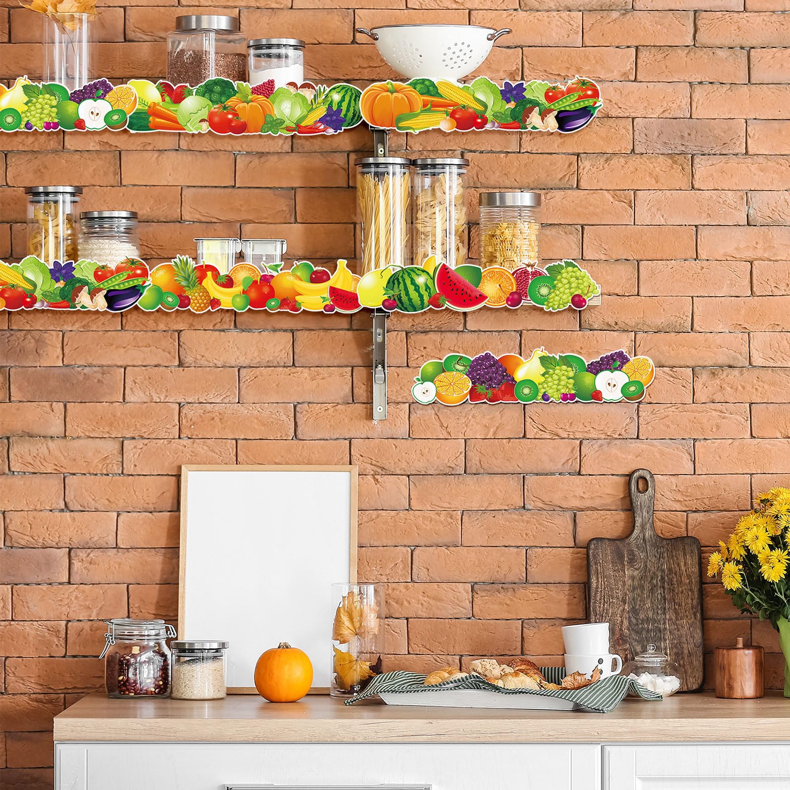Pinnwand-Bordüre Retro – 25,6 M Gesamtlänge, 6 Designs Mit Smiley, Blume & Kariert – Für Klassenzimmer, Wand & Tür