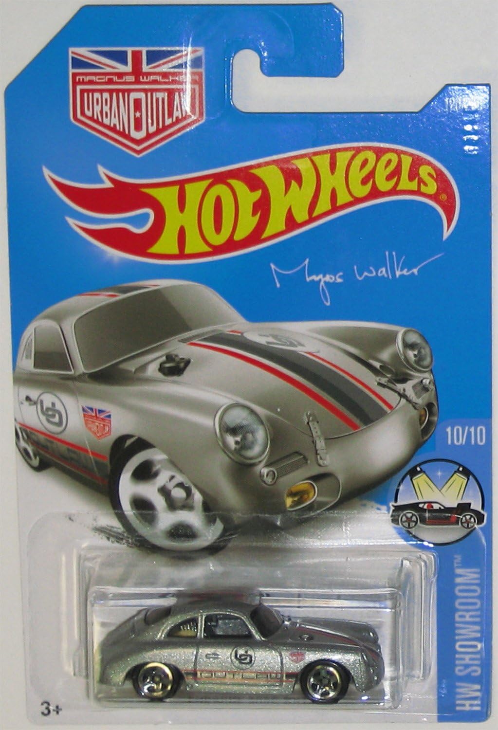 Hot Wheels 2016 HW Showroom Porsche 356A Outlaw Magnus Walker 120/250, Silver