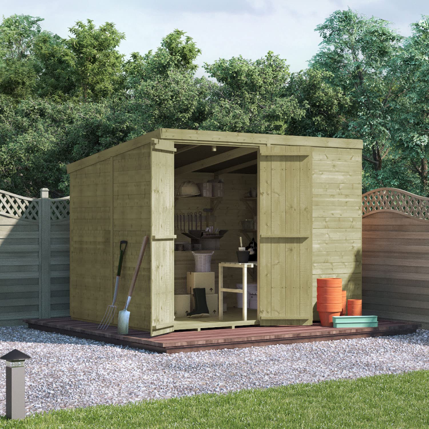 Buy BillyOh Master Tongue & Groove Pent Shed Pressure Treated Wooden
