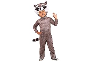 Lifelike and Comfy Raccoon Costume Designed for Toddlers