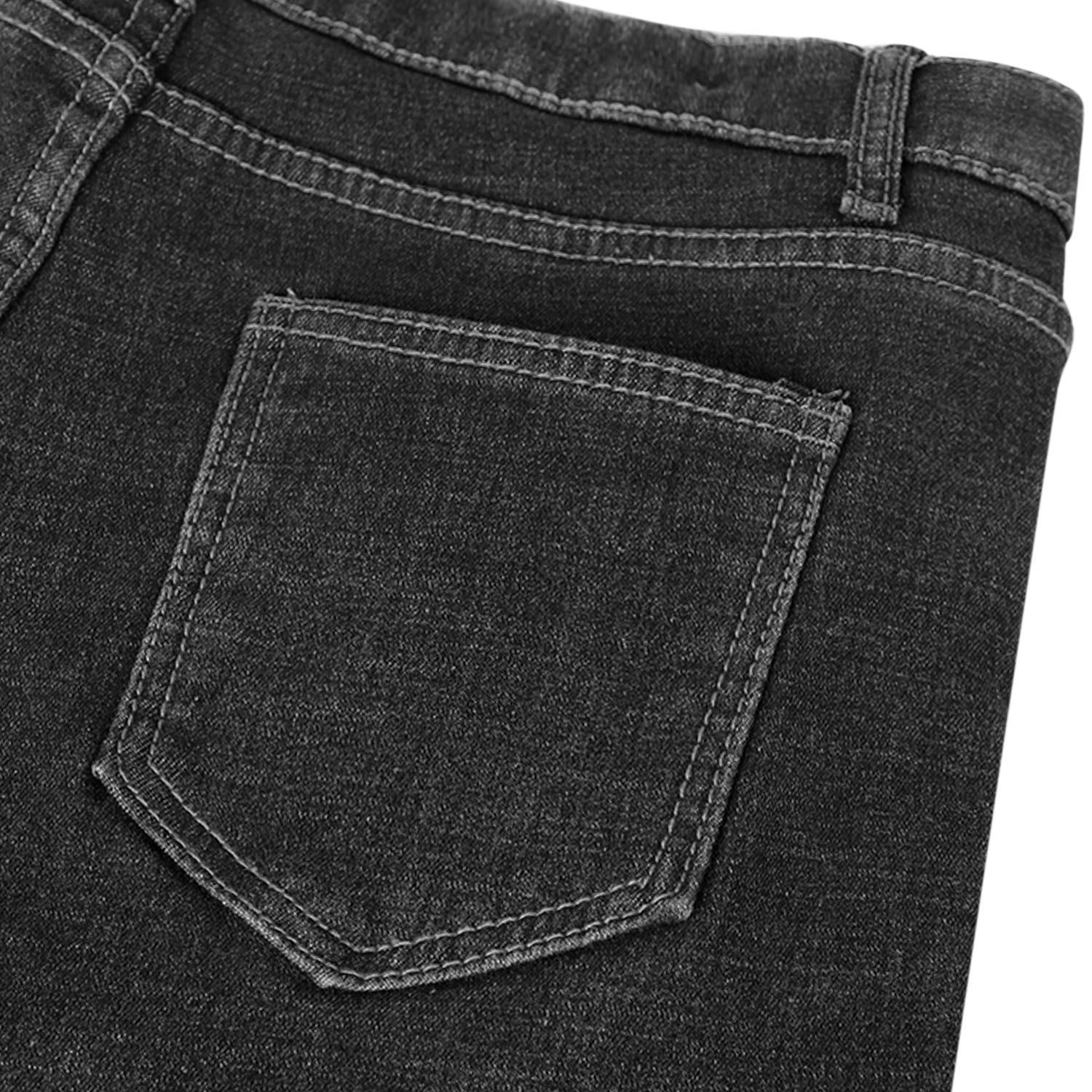 Jeggings d'hiver en polaire extensible pour femme - Taille haute