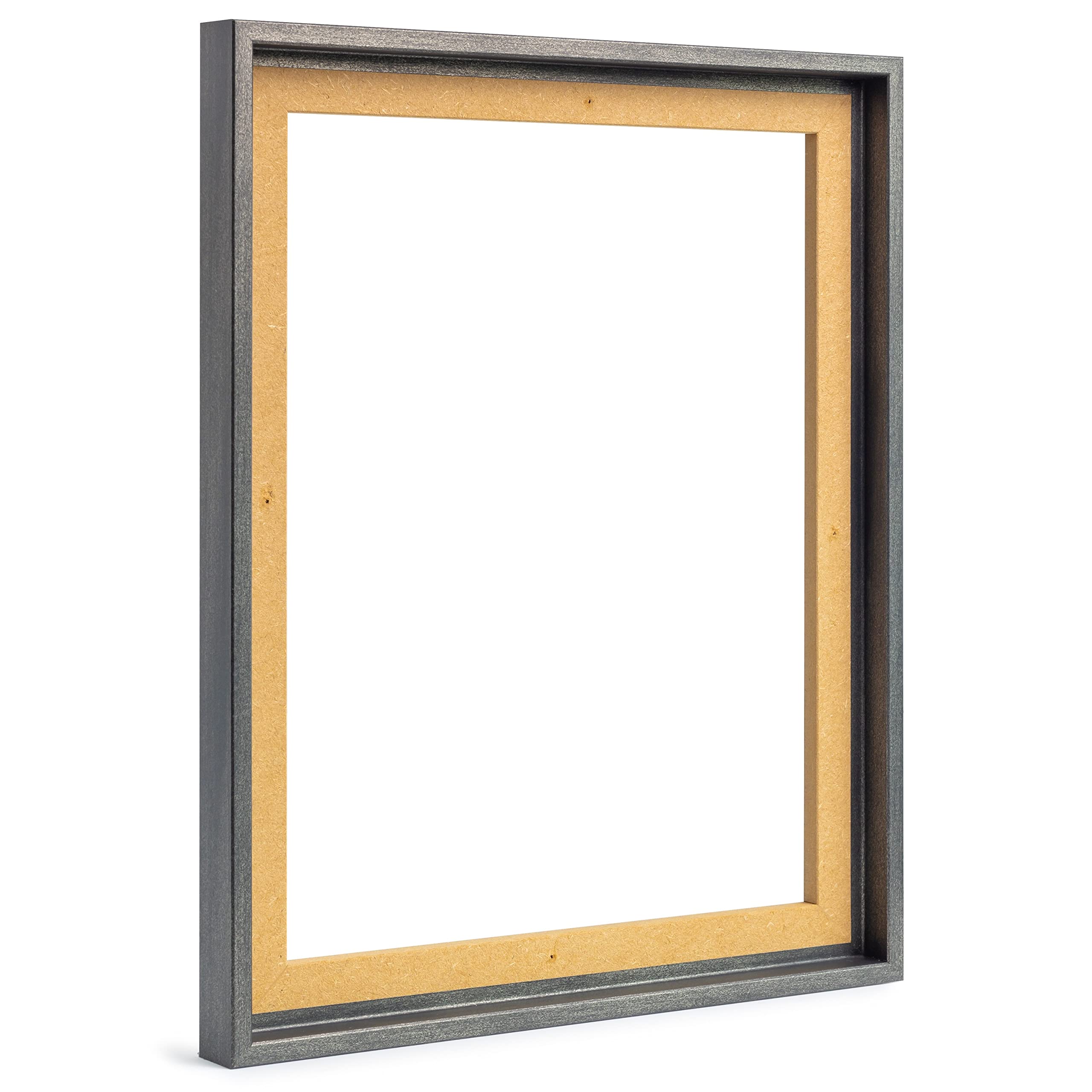 Ramka na zdjęcia pusta ramka na płótnie obrazy na blejtramie | format 80 x 80 cm o wyglądzie stali