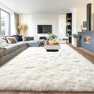 8x10 Rug for Living Room, Fuzzy Plush Large Area Rug, Fluffy Modern Shag...