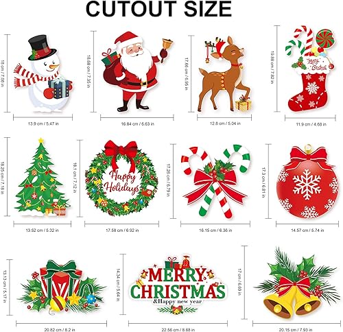 Miniatura 4 de 40 remolinos de Navidad, decoración de Konsait rojo y verde, guirnalda de remolinos colgantes de Navidad, adornos de techo, suministros de