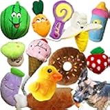 Jalousie 12 Pack Dog Squeaky Toys Cute Plush Toys for Small Medium Dog Pets