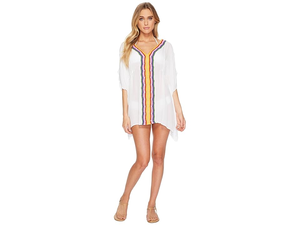 

Nanette Lepore Peace Love Caftan Cover-Up (White) Women's Swimwear