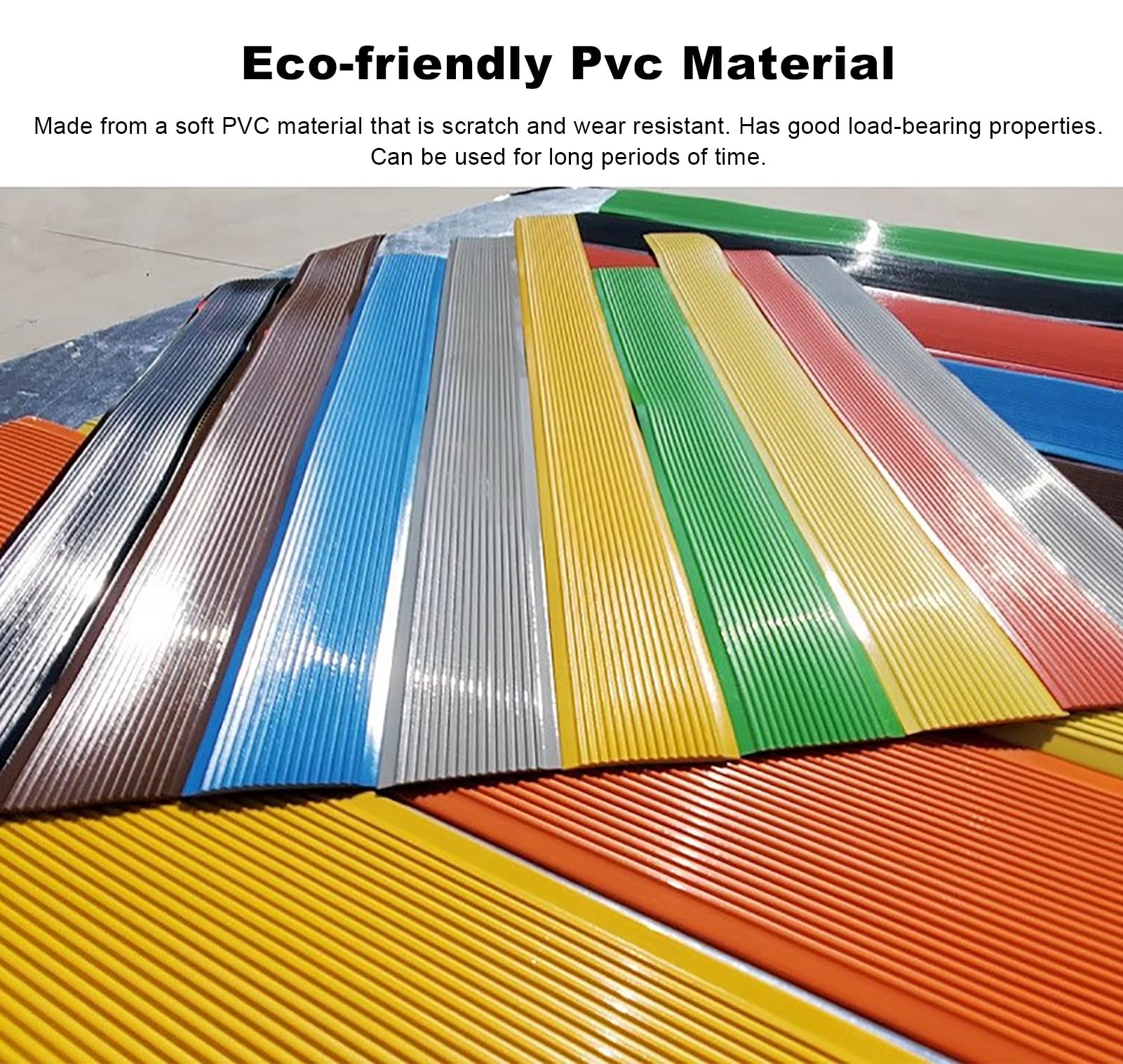 Tira autoadhesiva de PVC de 3 m, borde antideslizante azul para uso en interiores y exteriores, revestimiento seguro de 5 cm de ancho, fácil instalación para el hogar y la oficina