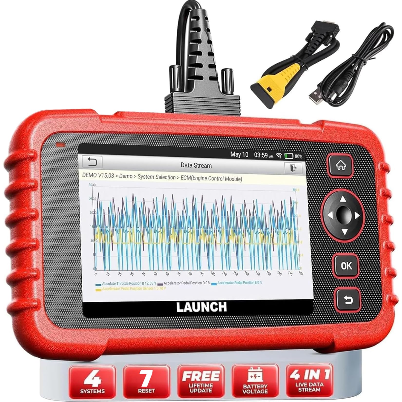 Amazon.com: LAUNCH OBD2 Scanner CRP123X V2.0, 2025 Lifetime